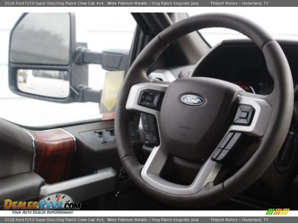 2018 Ford F250 Super Duty King Ranch Crew Cab 4x4 White Platinum Metallic / King Ranch Kingsville Java Photo #27