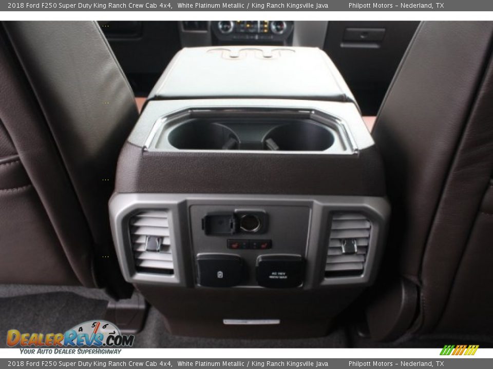 2018 Ford F250 Super Duty King Ranch Crew Cab 4x4 White Platinum Metallic / King Ranch Kingsville Java Photo #28