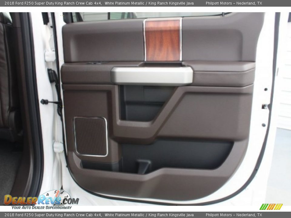 2018 Ford F250 Super Duty King Ranch Crew Cab 4x4 White Platinum Metallic / King Ranch Kingsville Java Photo #30