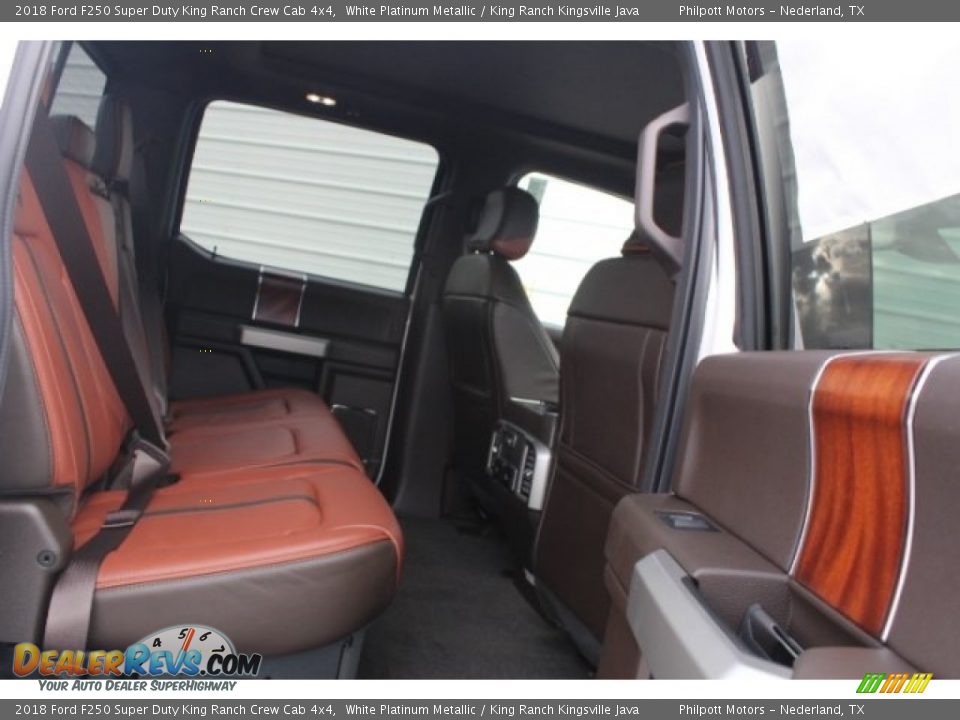 2018 Ford F250 Super Duty King Ranch Crew Cab 4x4 White Platinum Metallic / King Ranch Kingsville Java Photo #31