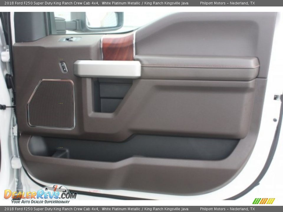 2018 Ford F250 Super Duty King Ranch Crew Cab 4x4 White Platinum Metallic / King Ranch Kingsville Java Photo #32