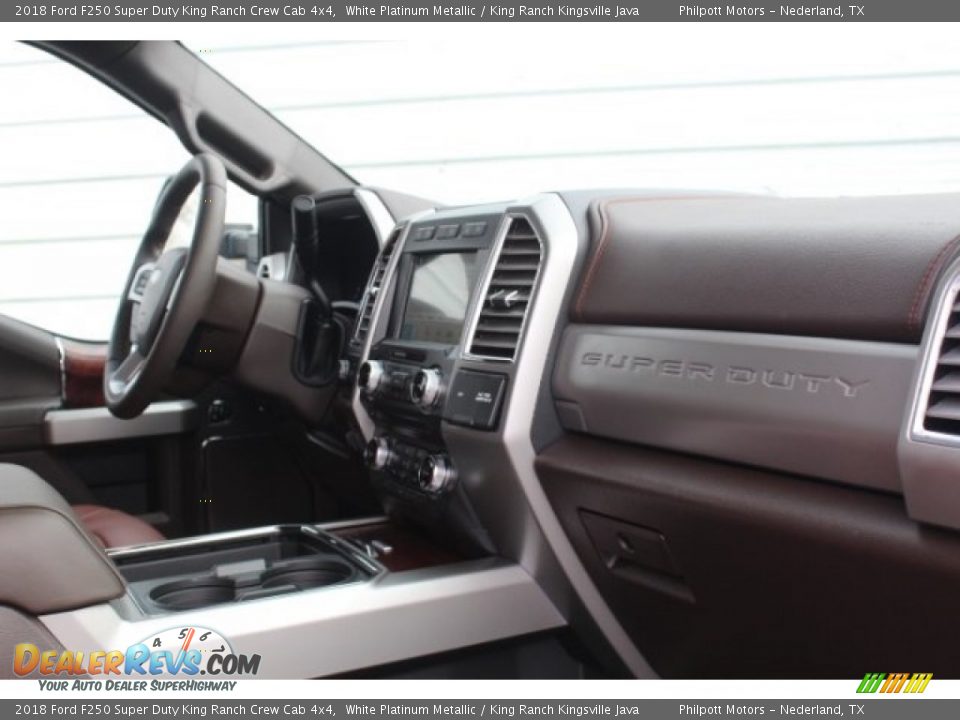 2018 Ford F250 Super Duty King Ranch Crew Cab 4x4 White Platinum Metallic / King Ranch Kingsville Java Photo #33