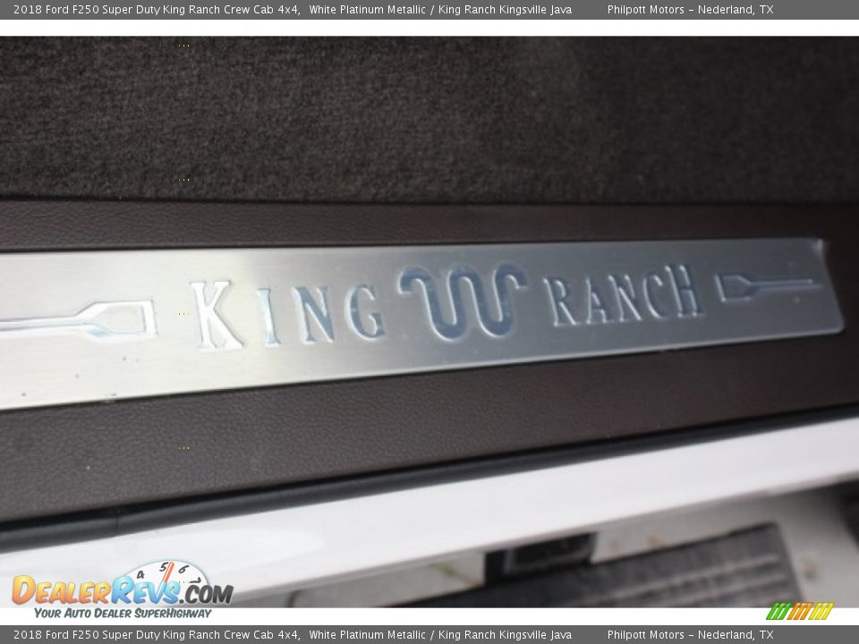 2018 Ford F250 Super Duty King Ranch Crew Cab 4x4 White Platinum Metallic / King Ranch Kingsville Java Photo #35