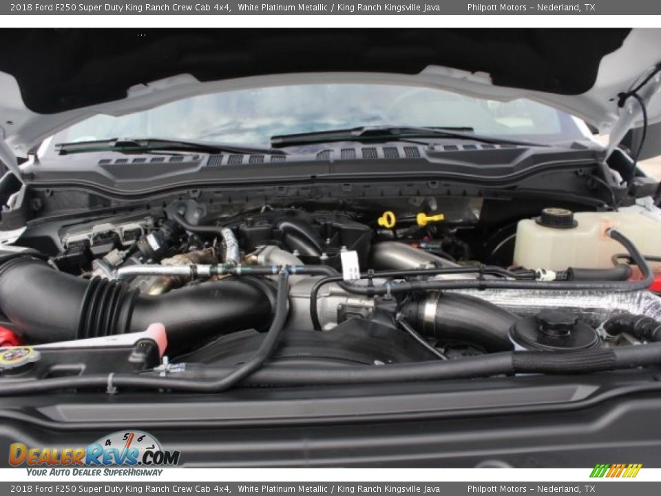 2018 Ford F250 Super Duty King Ranch Crew Cab 4x4 White Platinum Metallic / King Ranch Kingsville Java Photo #36