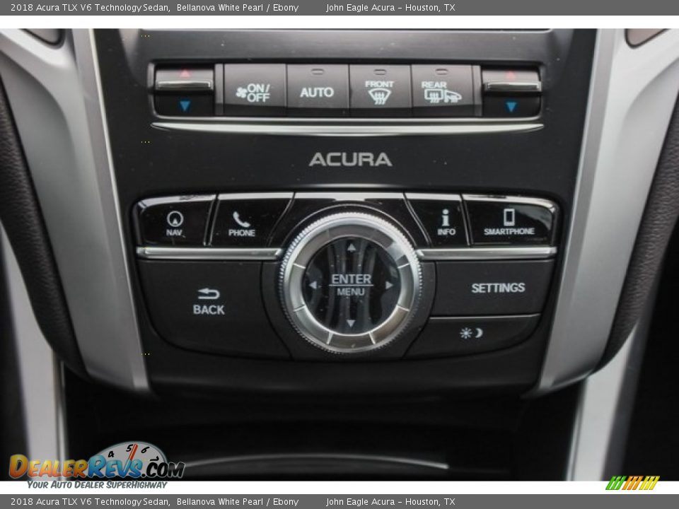 2018 Acura TLX V6 Technology Sedan Bellanova White Pearl / Ebony Photo #29