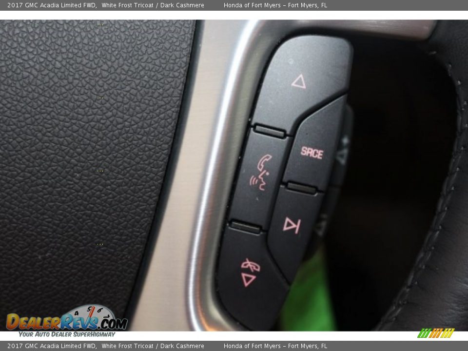 2017 GMC Acadia Limited FWD White Frost Tricoat / Dark Cashmere Photo #24