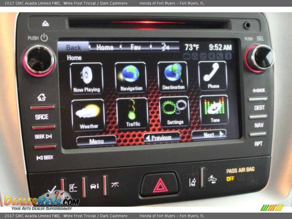 2017 GMC Acadia Limited FWD White Frost Tricoat / Dark Cashmere Photo #29