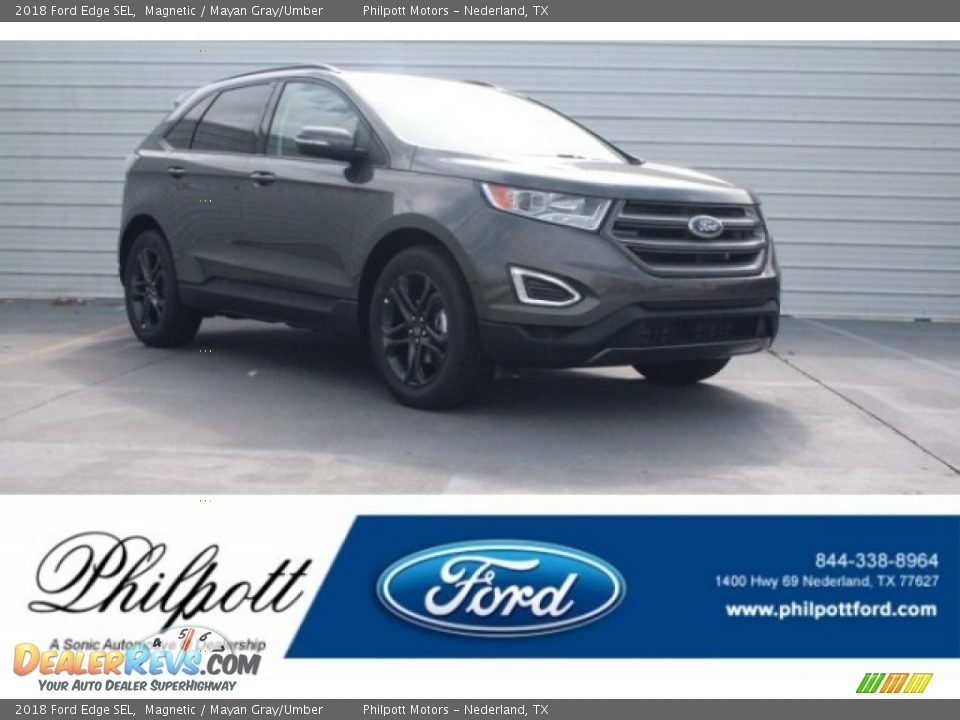 2018 Ford Edge SEL Magnetic / Mayan Gray/Umber Photo #1