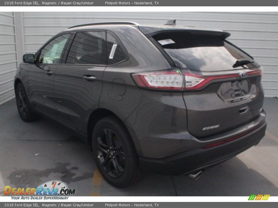 2018 Ford Edge SEL Magnetic / Mayan Gray/Umber Photo #7