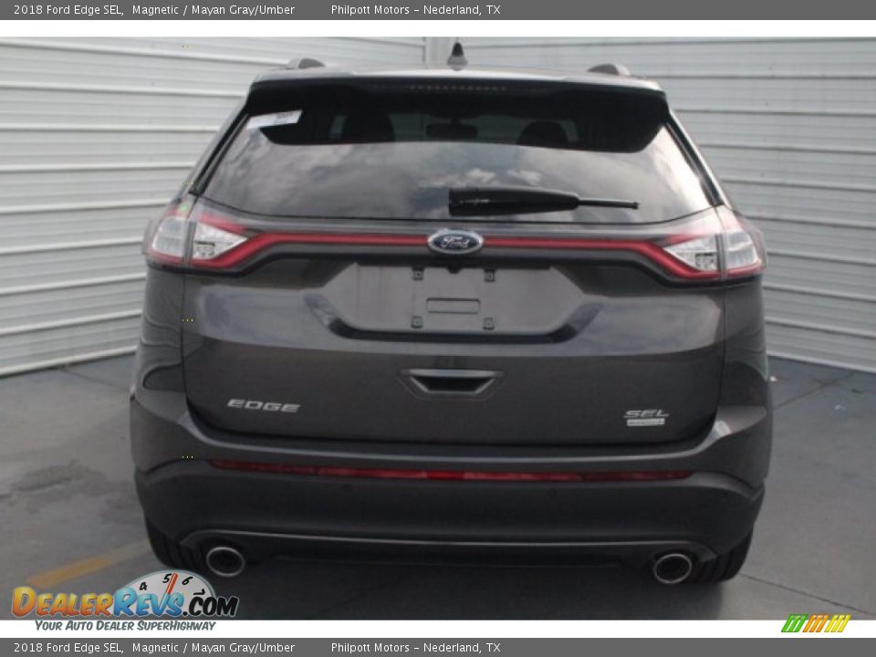 2018 Ford Edge SEL Magnetic / Mayan Gray/Umber Photo #8