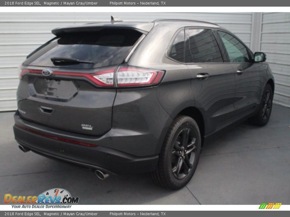 2018 Ford Edge SEL Magnetic / Mayan Gray/Umber Photo #9