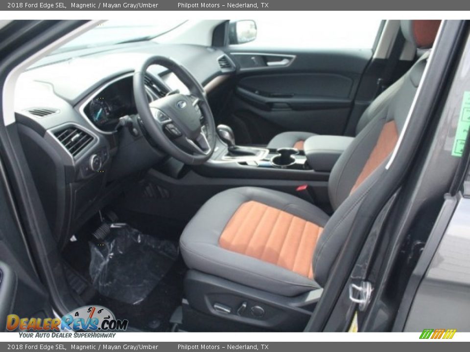 2018 Ford Edge SEL Magnetic / Mayan Gray/Umber Photo #14