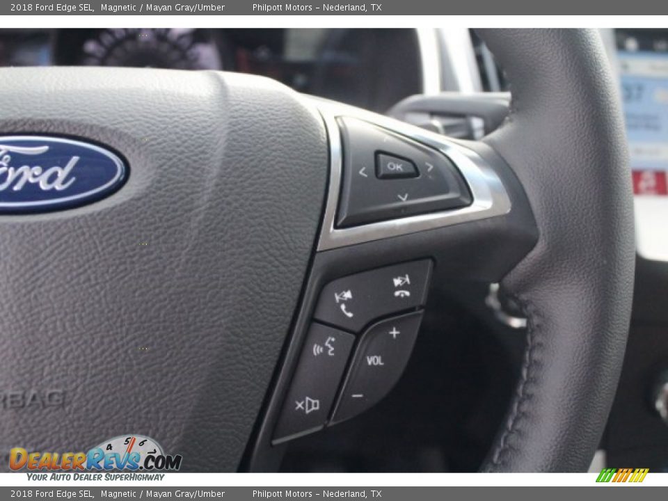 2018 Ford Edge SEL Magnetic / Mayan Gray/Umber Photo #22