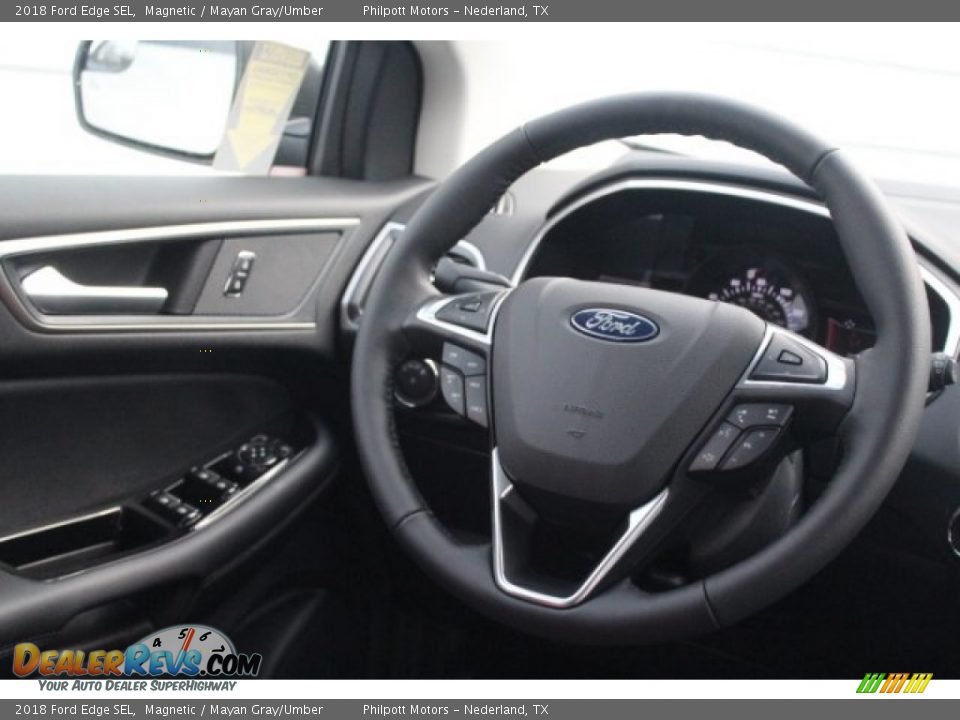 2018 Ford Edge SEL Magnetic / Mayan Gray/Umber Photo #28