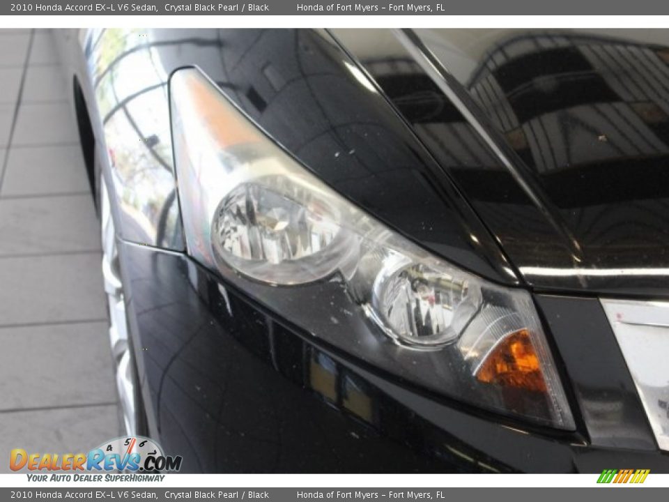2010 Honda Accord EX-L V6 Sedan Crystal Black Pearl / Black Photo #6