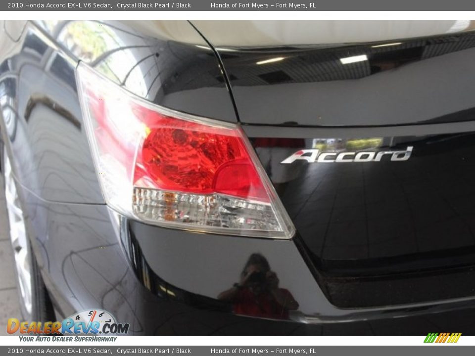 2010 Honda Accord EX-L V6 Sedan Crystal Black Pearl / Black Photo #9
