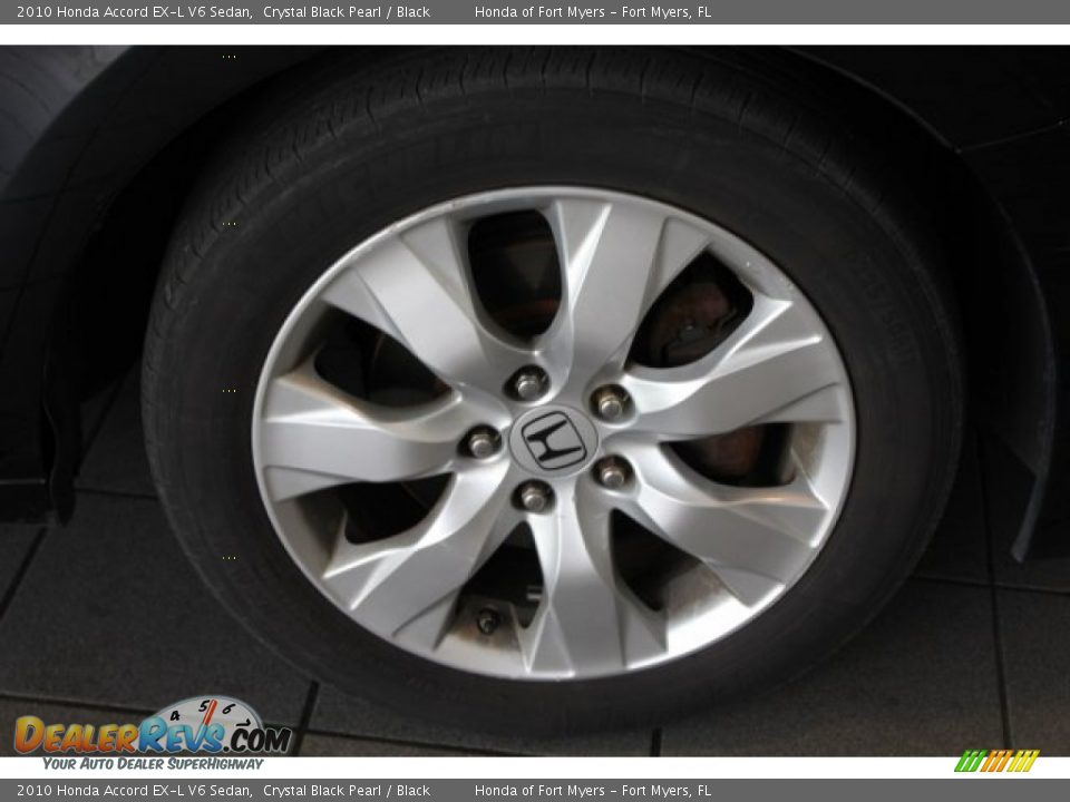 2010 Honda Accord EX-L V6 Sedan Crystal Black Pearl / Black Photo #10