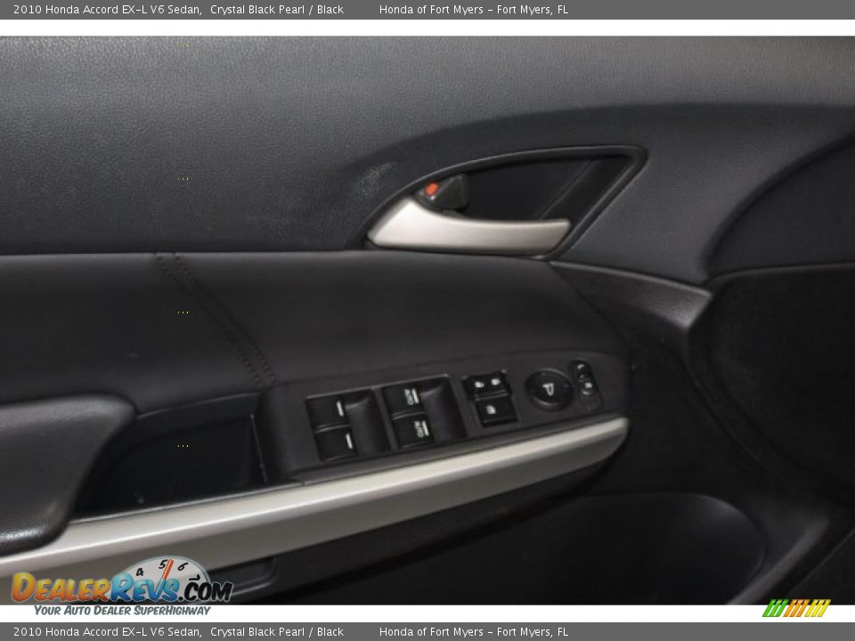 2010 Honda Accord EX-L V6 Sedan Crystal Black Pearl / Black Photo #14