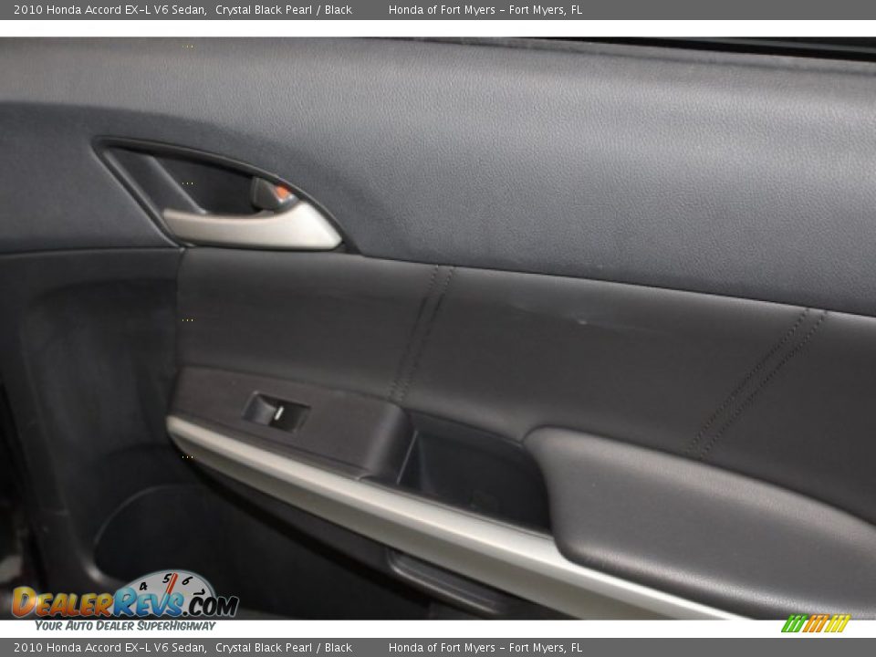 2010 Honda Accord EX-L V6 Sedan Crystal Black Pearl / Black Photo #34