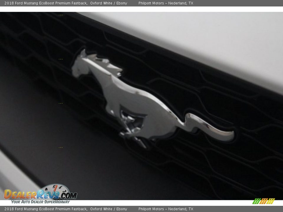 2018 Ford Mustang EcoBoost Premium Fastback Oxford White / Ebony Photo #4