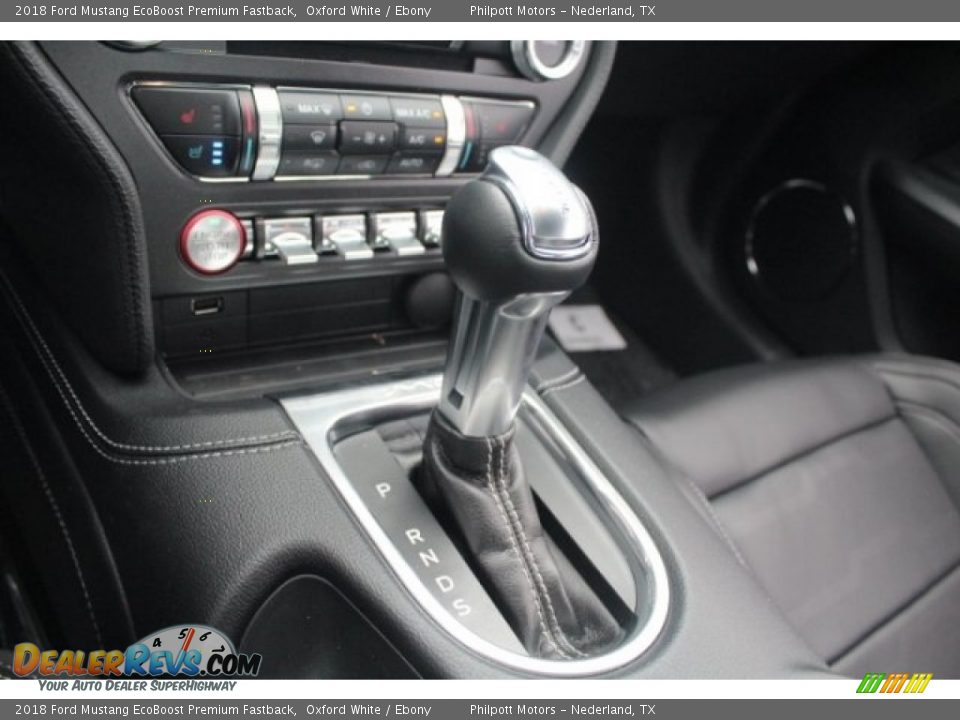2018 Ford Mustang EcoBoost Premium Fastback Oxford White / Ebony Photo #20
