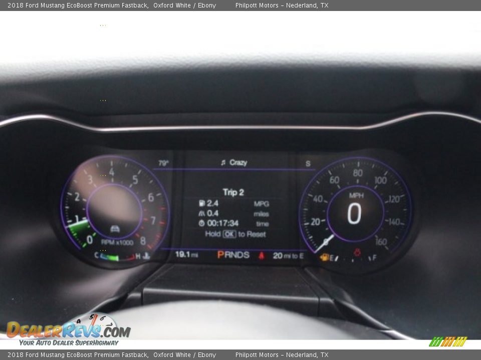 2018 Ford Mustang EcoBoost Premium Fastback Oxford White / Ebony Photo #24