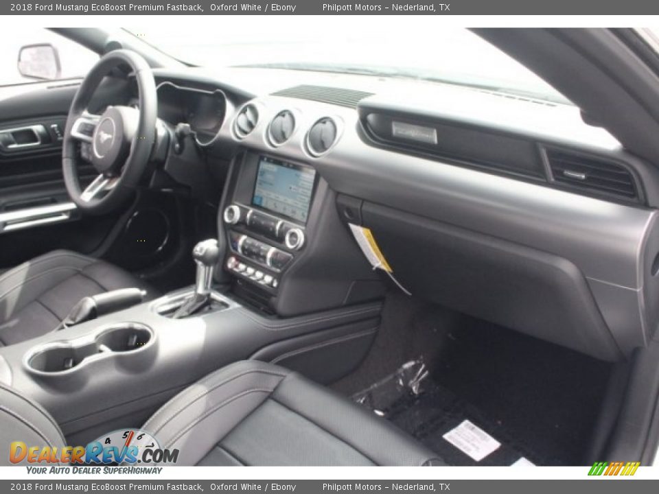 2018 Ford Mustang EcoBoost Premium Fastback Oxford White / Ebony Photo #28