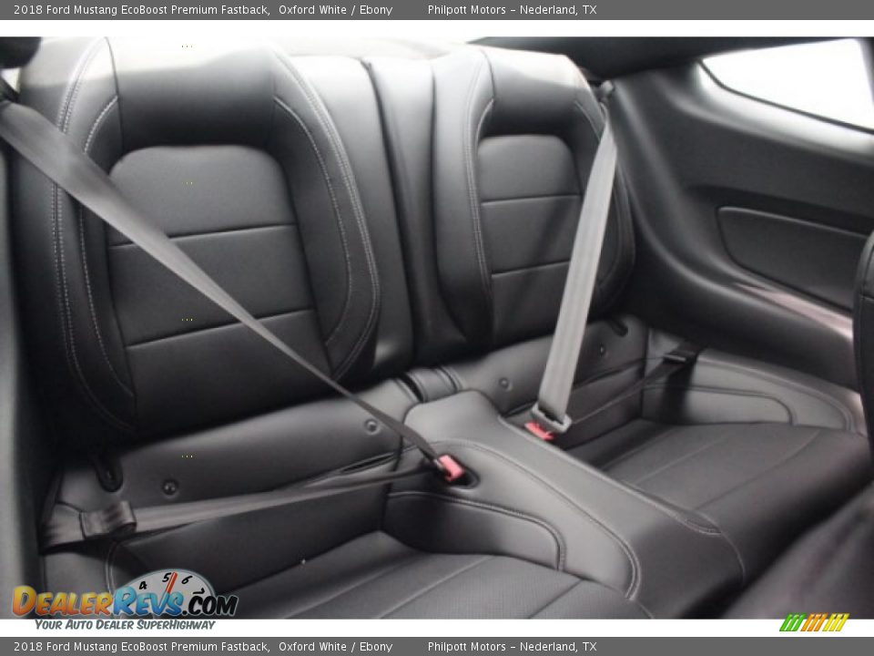 2018 Ford Mustang EcoBoost Premium Fastback Oxford White / Ebony Photo #30