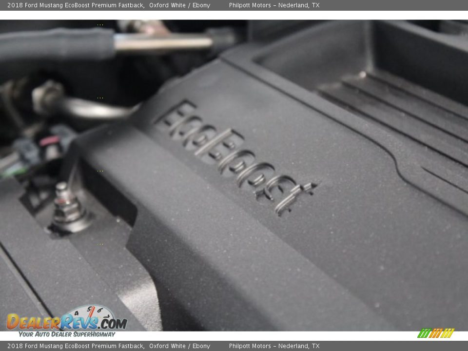 2018 Ford Mustang EcoBoost Premium Fastback Oxford White / Ebony Photo #32