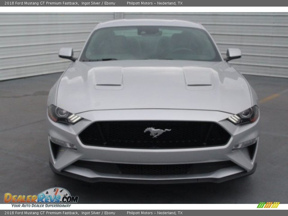 2018 Ford Mustang GT Premium Fastback Ingot Silver / Ebony Photo #2