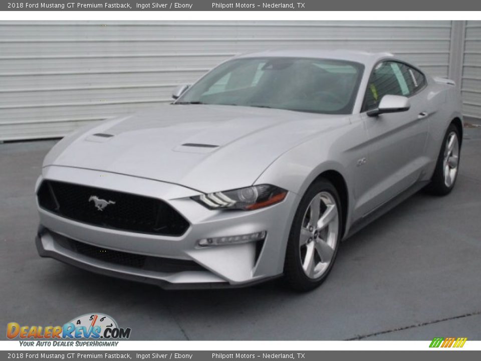 Ingot Silver 2018 Ford Mustang GT Premium Fastback Photo #3