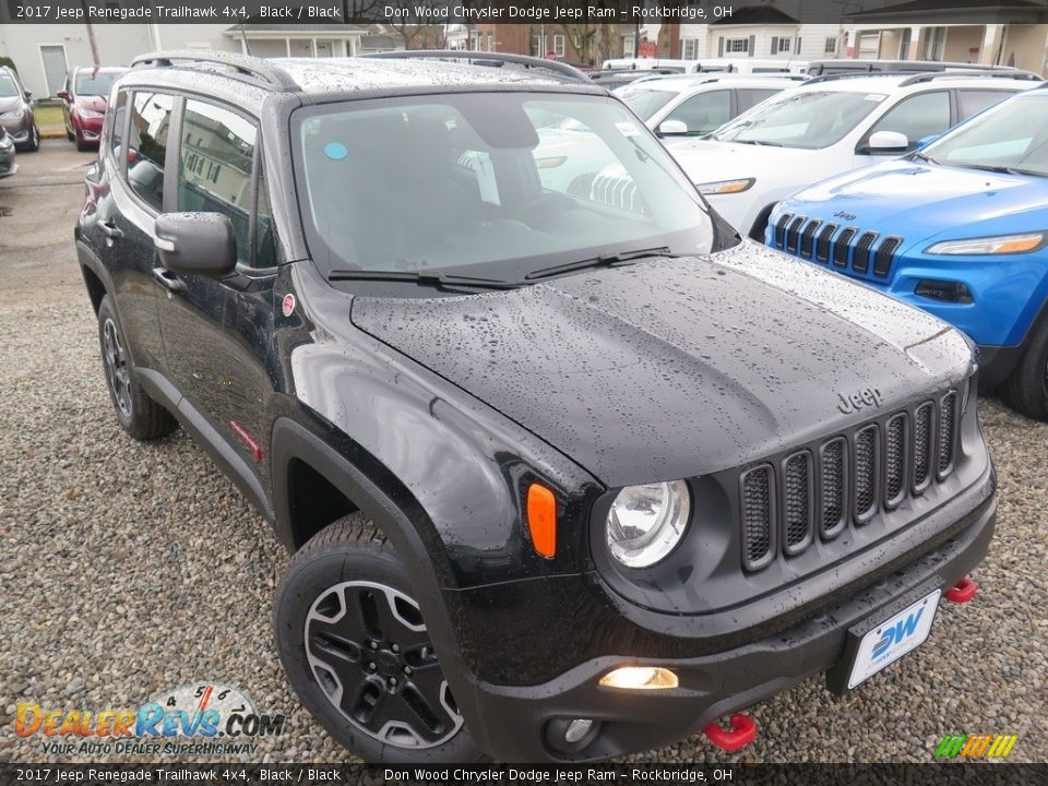 2017 Jeep Renegade Trailhawk 4x4 Black / Black Photo #5