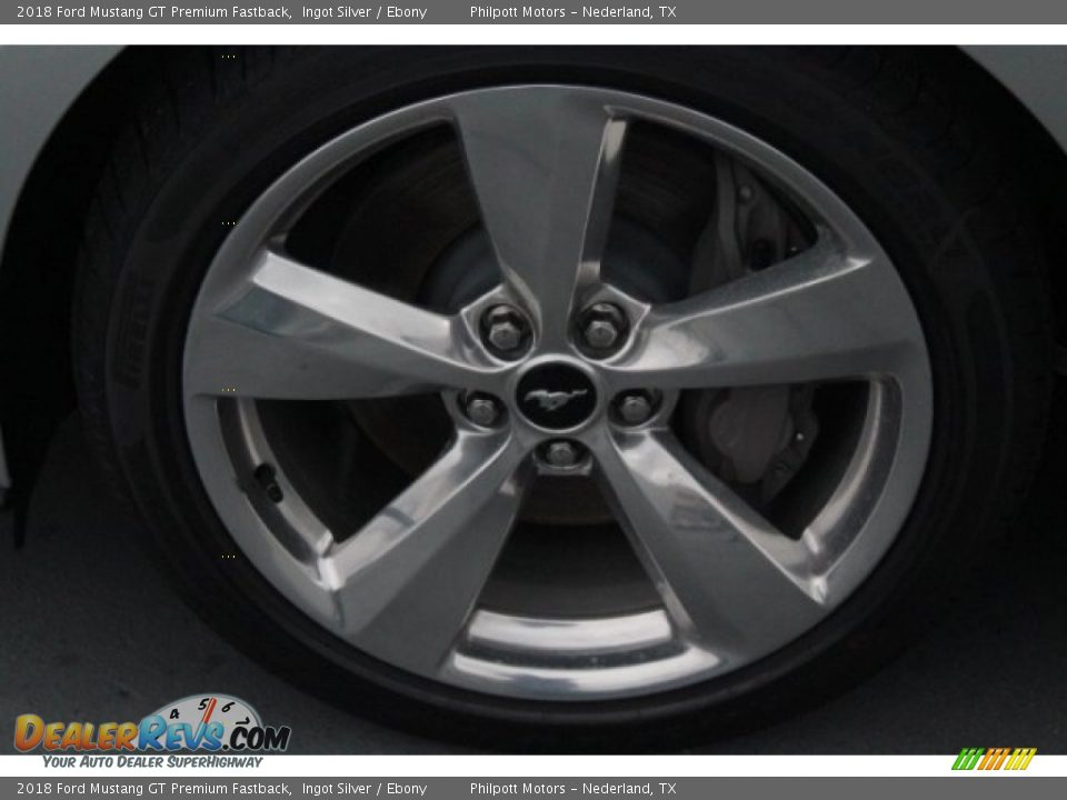 2018 Ford Mustang GT Premium Fastback Ingot Silver / Ebony Photo #5