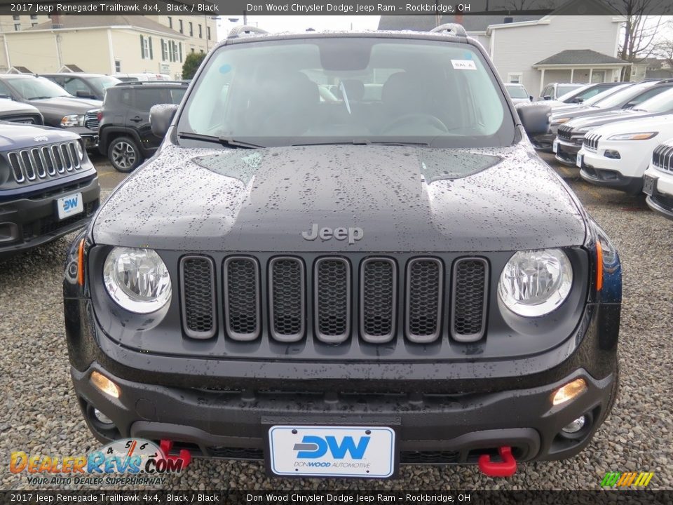 2017 Jeep Renegade Trailhawk 4x4 Black / Black Photo #6