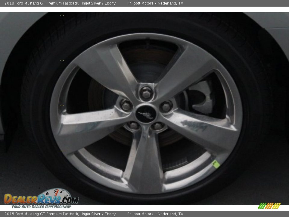 2018 Ford Mustang GT Premium Fastback Ingot Silver / Ebony Photo #6