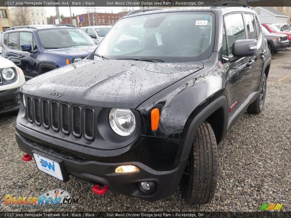 2017 Jeep Renegade Trailhawk 4x4 Black / Black Photo #7