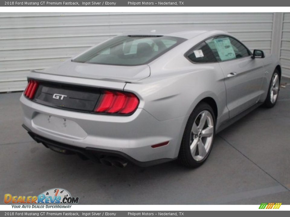 2018 Ford Mustang GT Premium Fastback Ingot Silver / Ebony Photo #9