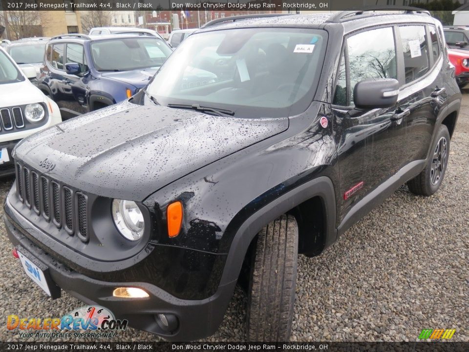 2017 Jeep Renegade Trailhawk 4x4 Black / Black Photo #8