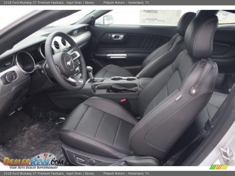 2018 Ford Mustang GT Premium Fastback Ingot Silver / Ebony Photo #15