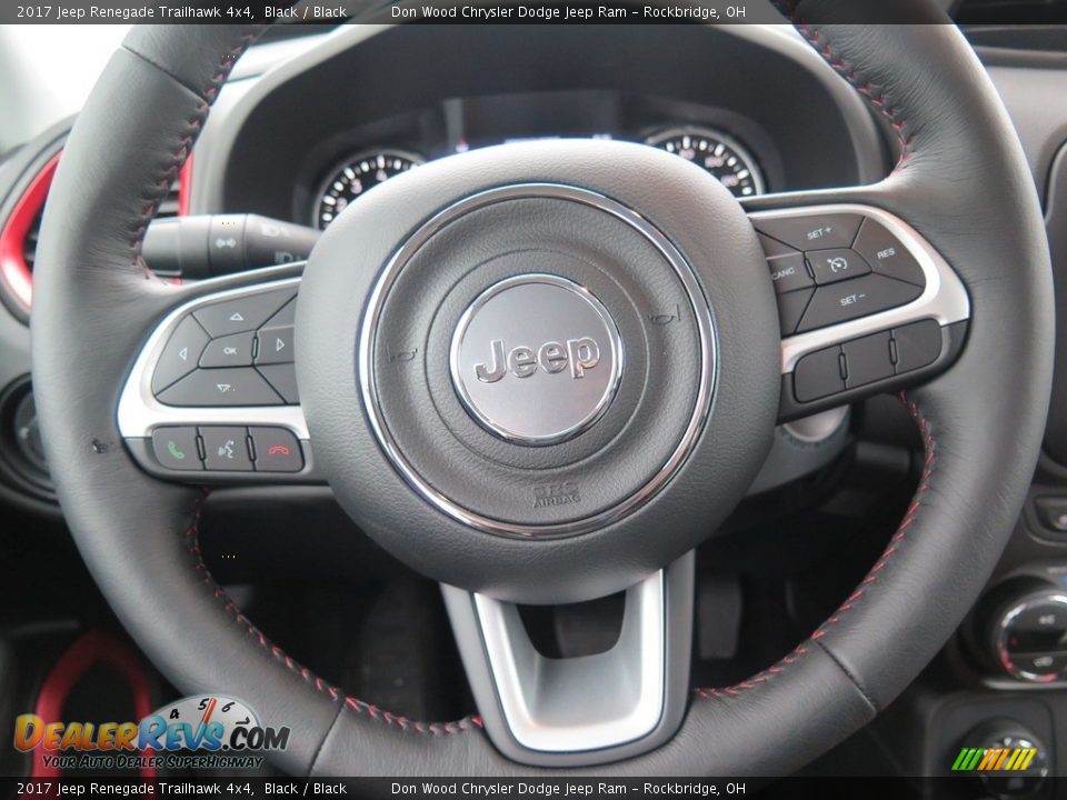 2017 Jeep Renegade Trailhawk 4x4 Black / Black Photo #15