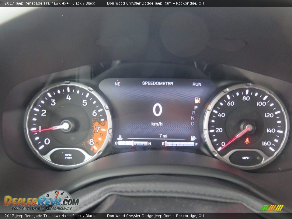 2017 Jeep Renegade Trailhawk 4x4 Black / Black Photo #16