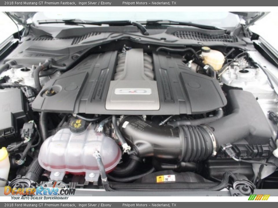 2018 Ford Mustang GT Premium Fastback Ingot Silver / Ebony Photo #31