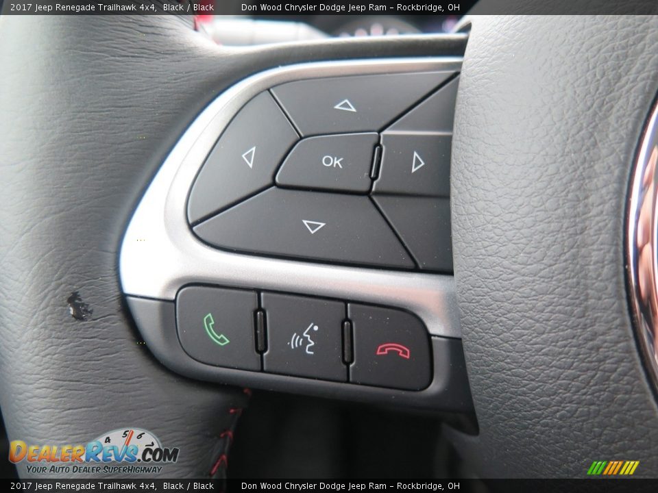 2017 Jeep Renegade Trailhawk 4x4 Black / Black Photo #26