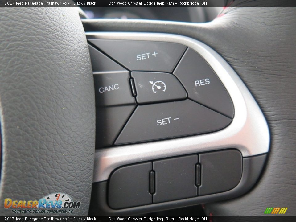 2017 Jeep Renegade Trailhawk 4x4 Black / Black Photo #27