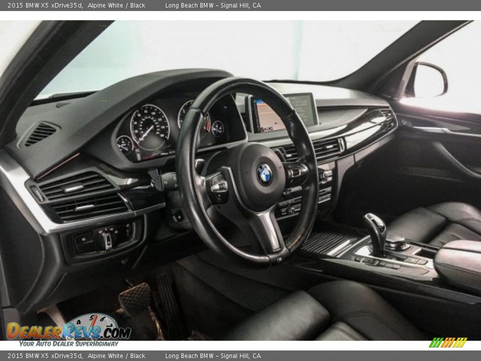 2015 BMW X5 xDrive35d Alpine White / Black Photo #19