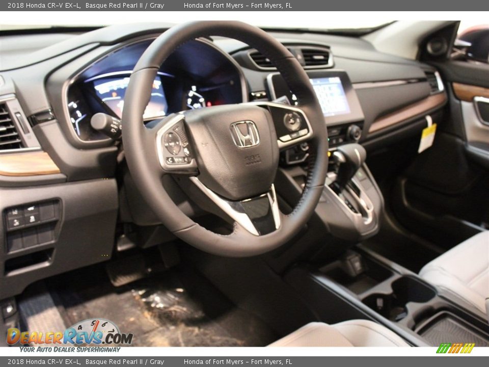 2018 Honda CR-V EX-L Basque Red Pearl II / Gray Photo #13