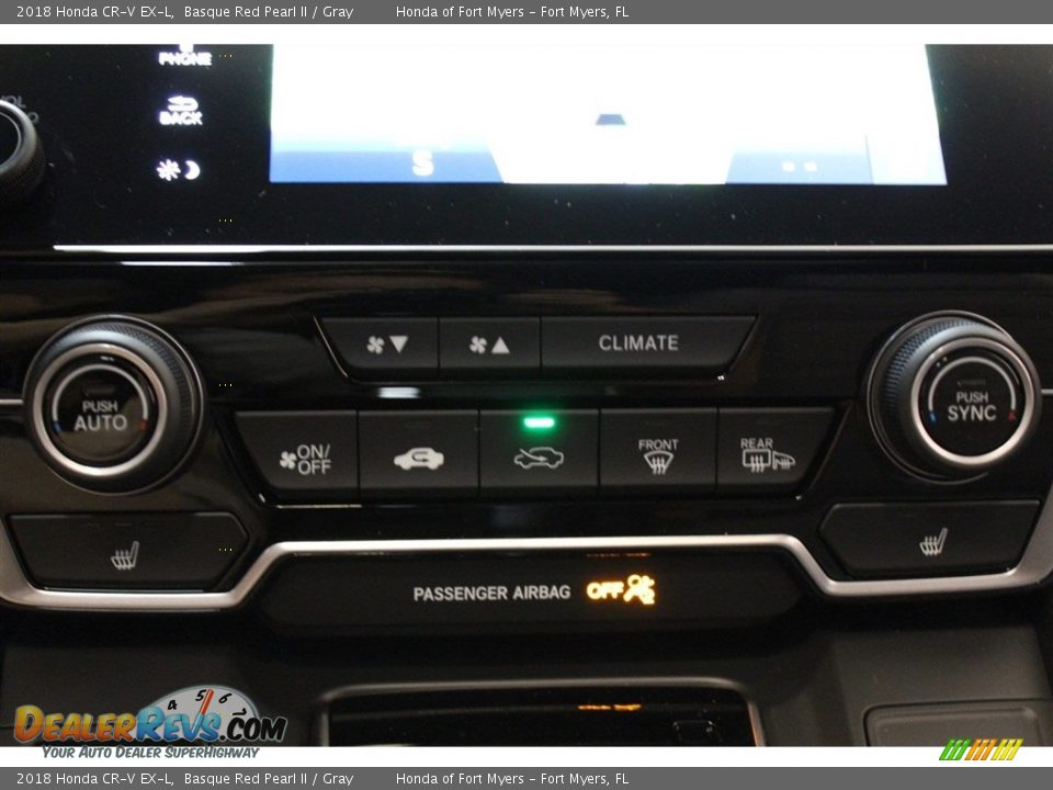 2018 Honda CR-V EX-L Basque Red Pearl II / Gray Photo #21