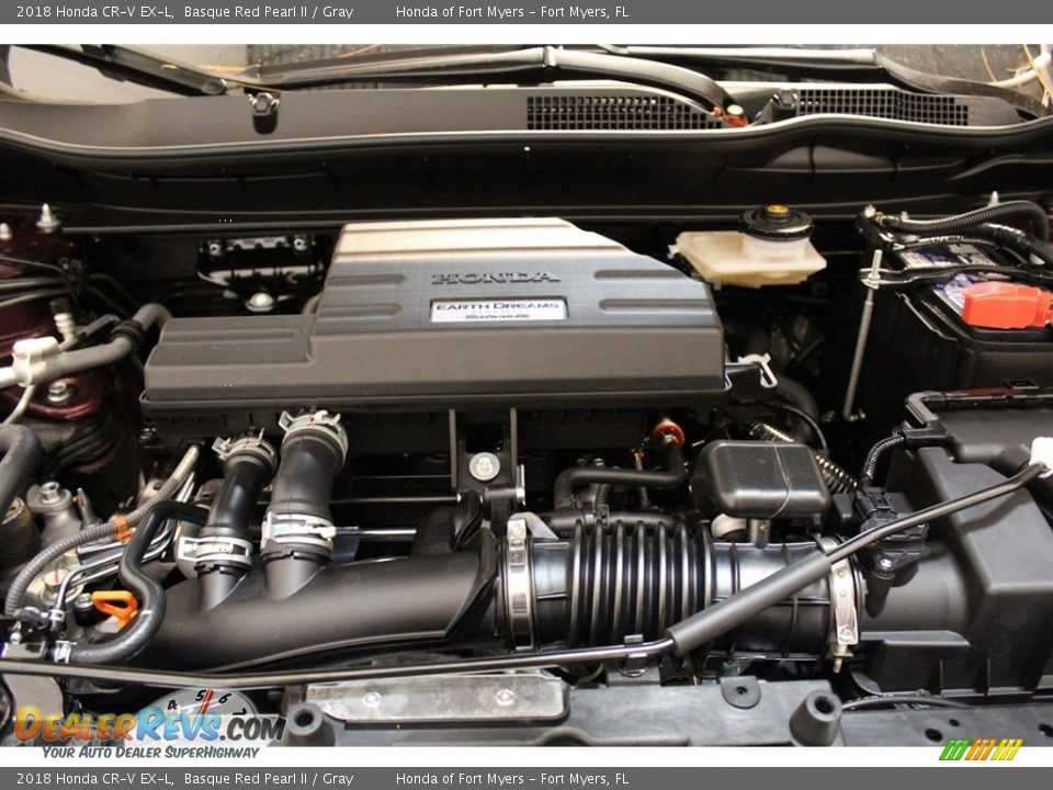 2018 Honda CR-V EX-L Basque Red Pearl II / Gray Photo #31
