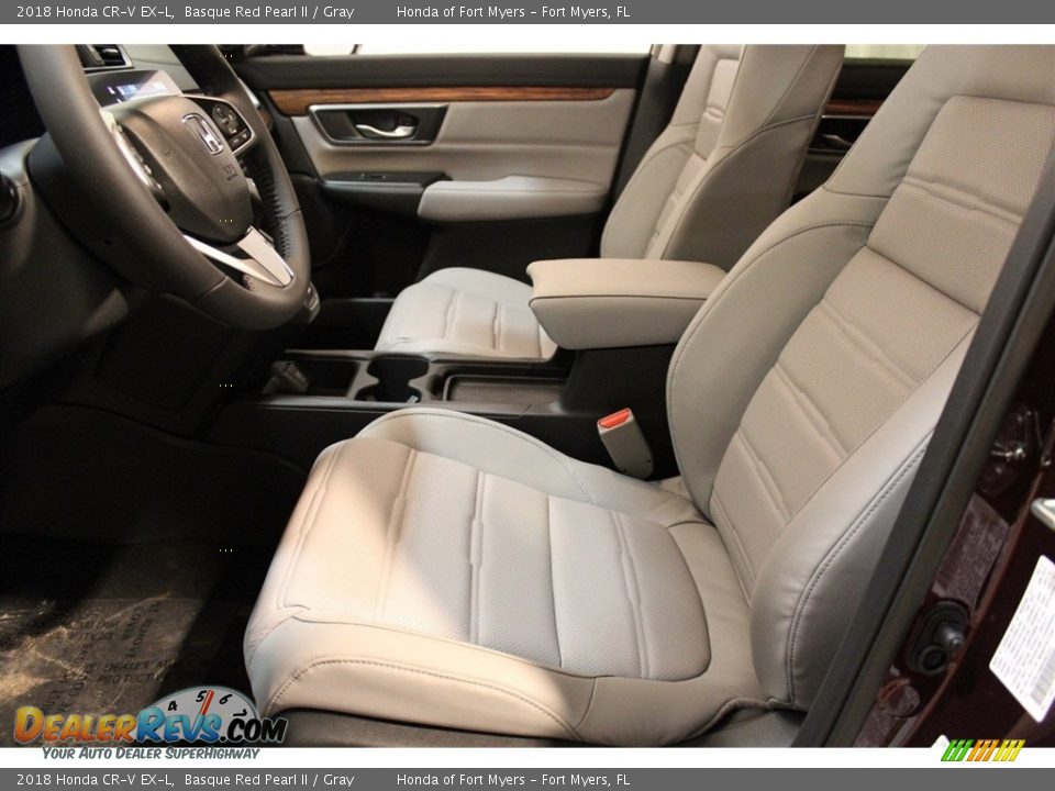 2018 Honda CR-V EX-L Basque Red Pearl II / Gray Photo #35