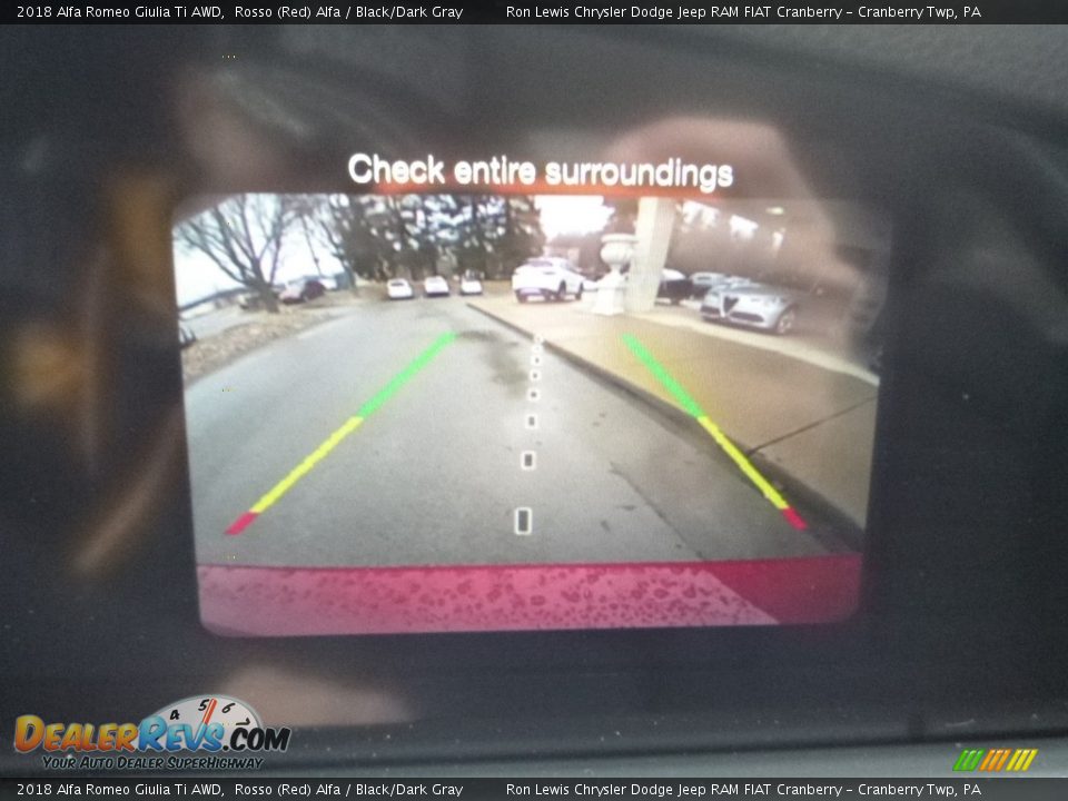 2018 Alfa Romeo Giulia Ti AWD Rosso (Red) Alfa / Black/Dark Gray Photo #28